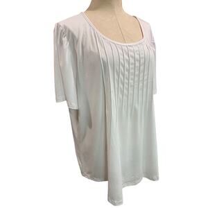3XL Ofeefan White New Womens Scoop Neck Tshirt